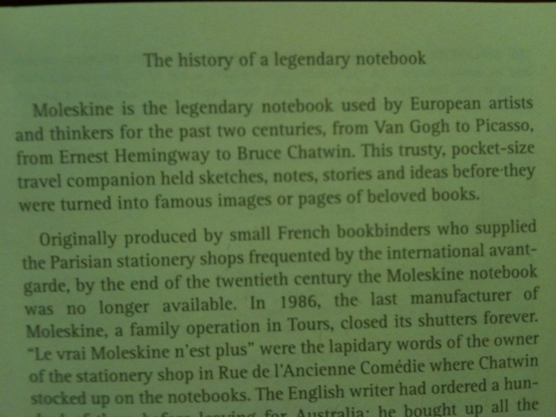 Moleskin Copy