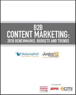 BtoB Content Marketing Report