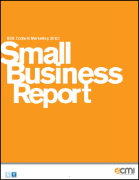 B2B Content Marketing 2010 - Small Business Report