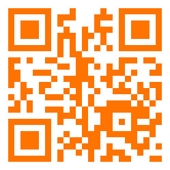 Orange QR Code Example