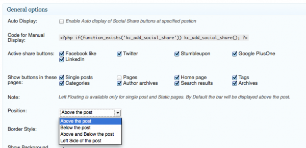 TFsocialshare Social Sharing Plugin