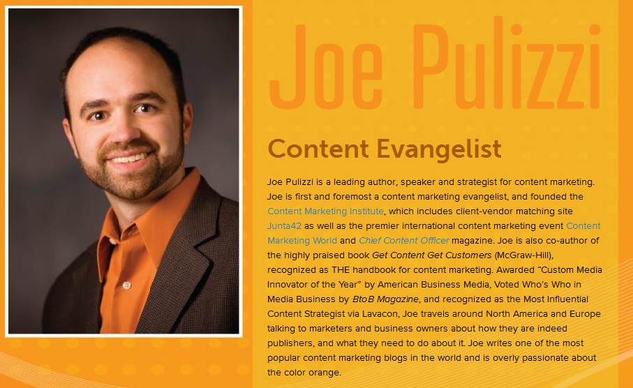 About Me Joe Pulizzi