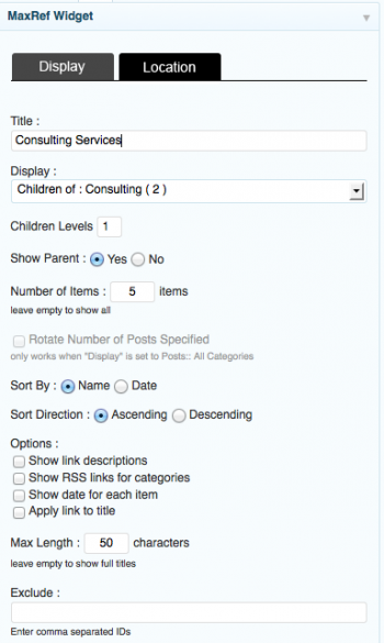 MaxRef Widgets reveal buried content