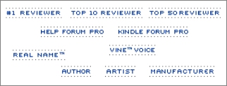 Badges earned with Amazon.com, CMI