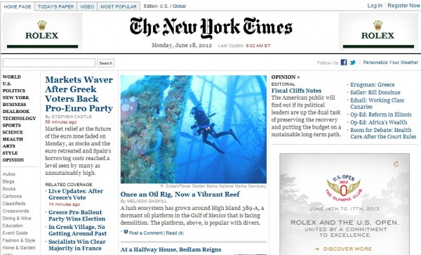 new york times for desktop, CMI