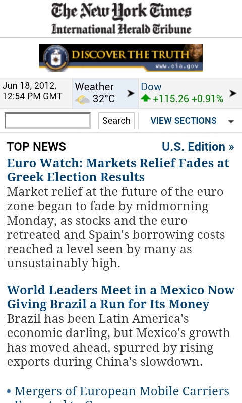 new york times for mobile, CMI