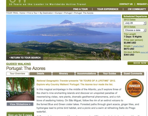 CountryWalkers_screenshot-F Country Walkers, travel content examples, CMI