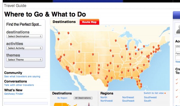Southwest_screenshot-F Southwest Airlines, travel content examples, CMI