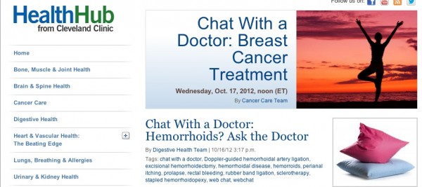Cleveland Clinic health hub, content creators