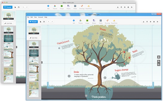 Prezi is a powerful storytelling tool