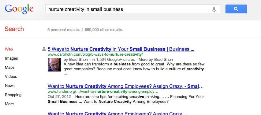 google+, links to original content