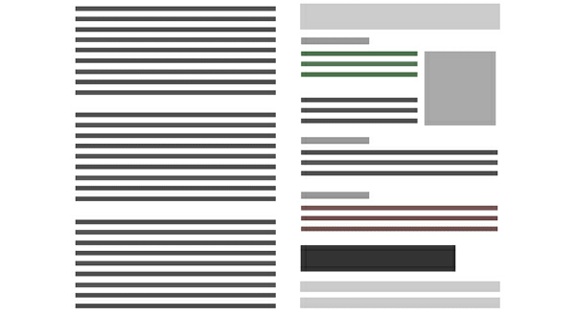 Create visual contrast between images on the page