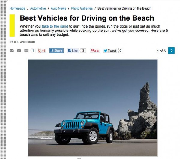 content marketing strategy, beach drives