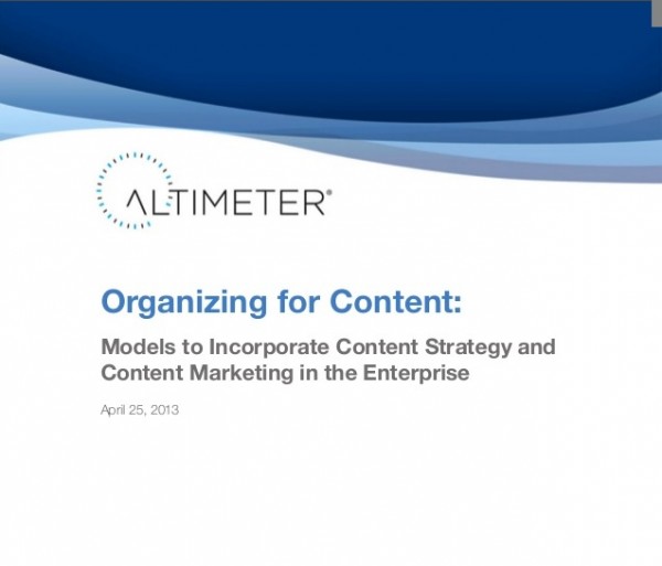 organizing for content