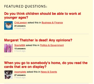 editorial content-Q&A