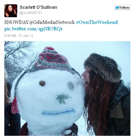 snowday-own the weekend