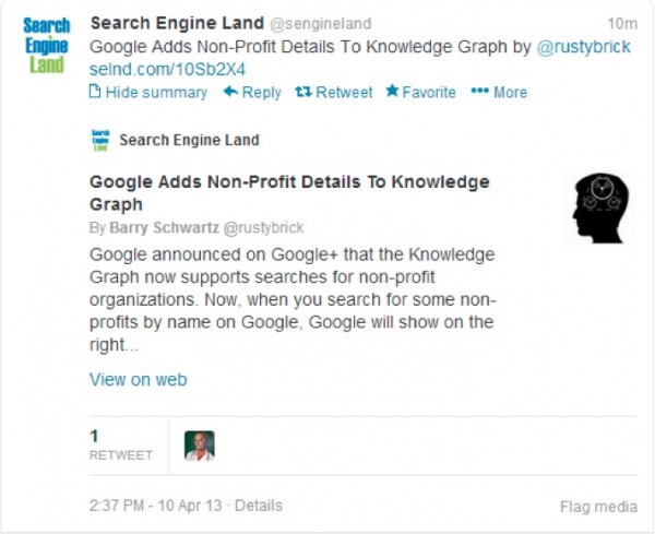 twitter card example