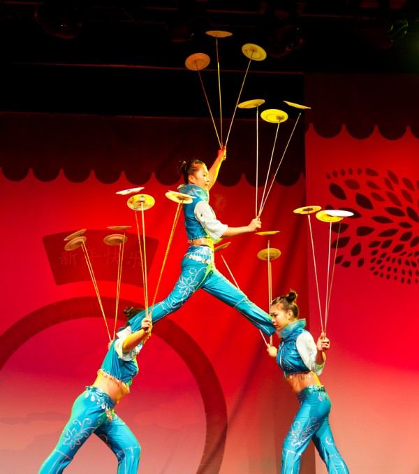 wobbling-spinning plates
