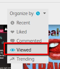 organize-most viewed infographics