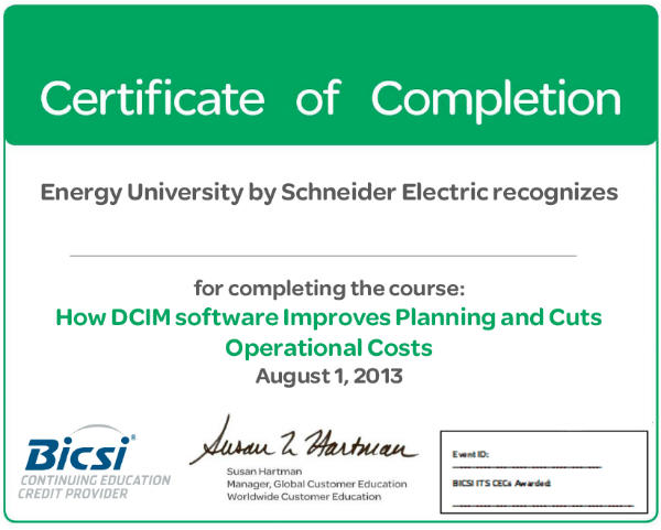 certificate of completion