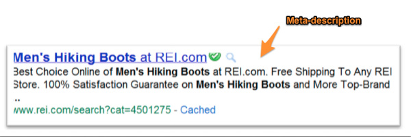 meta description example
