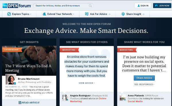 open forum-american express