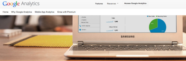 google analytics on laptop