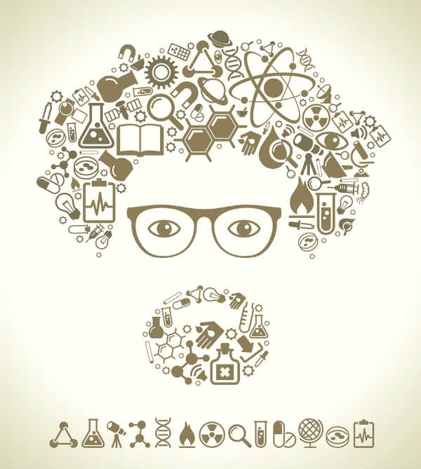 teacher's head illustration