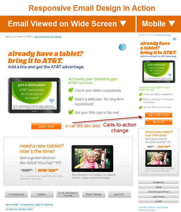 responsive email design-at&t