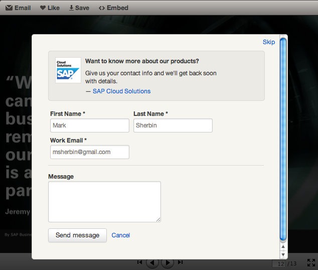 successful-content-marketing-slideshare-lead-form