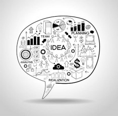 quote bubble with ideas in it