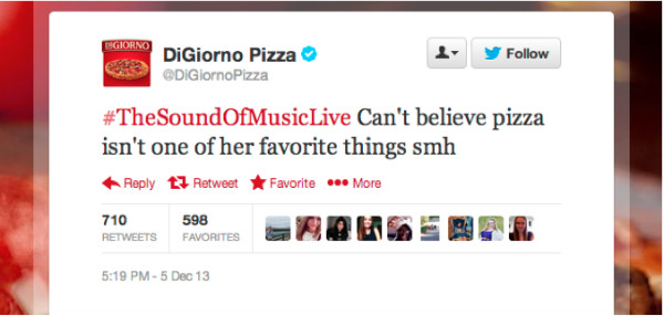digiorno pizza-sound of music tweet