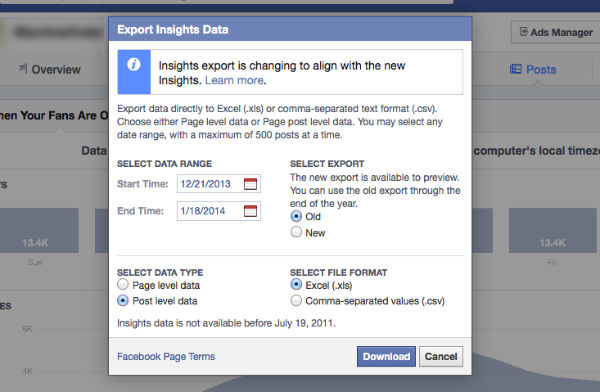 export insights data