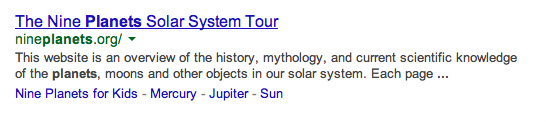 nine planets solar system post
