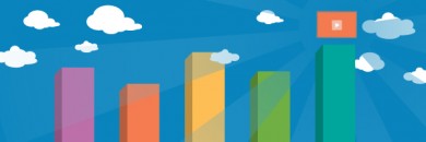 video box-colorful skyscrapers-clouds