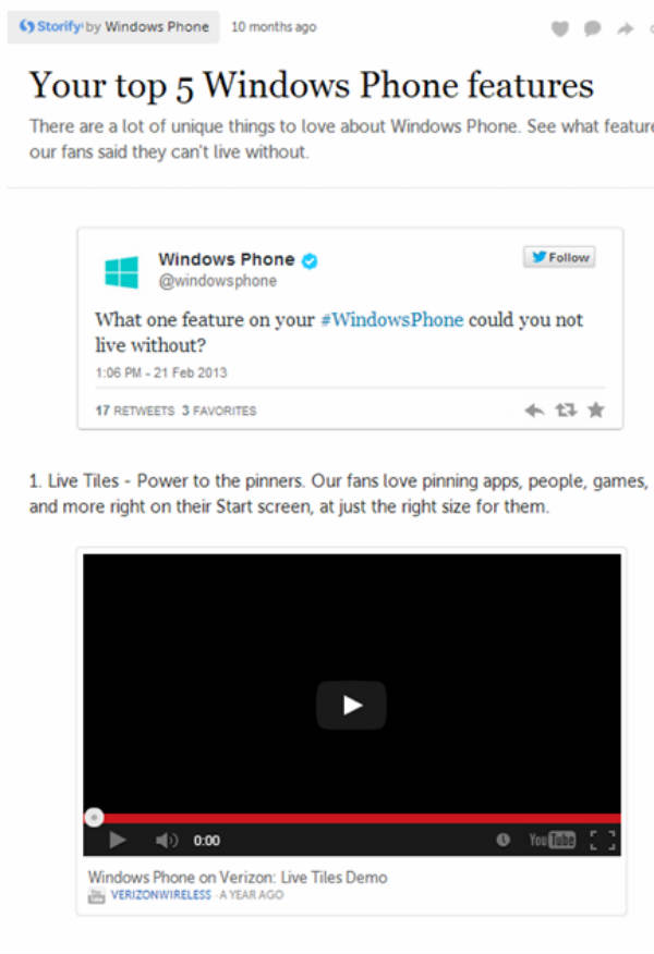 storify example-top 5 windows phone