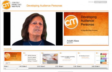 course offering-developing audience personas
