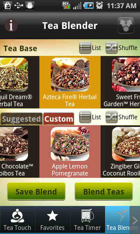 tea blender-tea choices