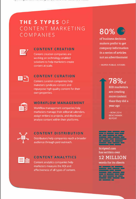 infographic-5 types of content marketing companies