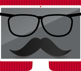 glasses-mustache image-deception