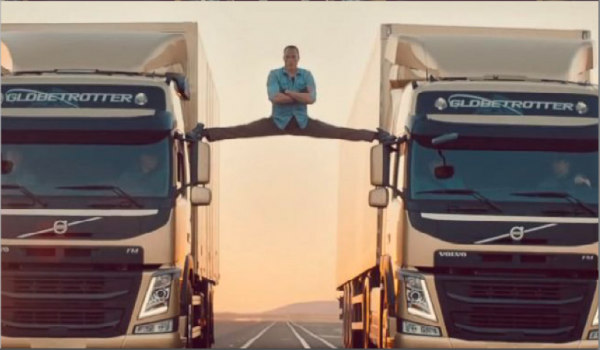 volvo trucks-split stunt