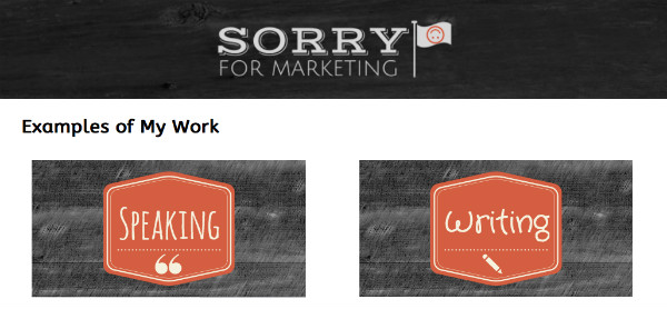 sorry for marketing-example