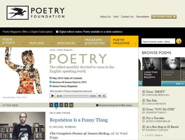 poetry website example