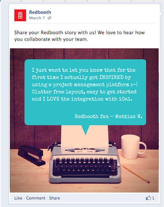 typewriter image-redbooth