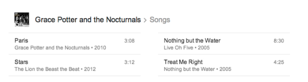 search example-grace potter