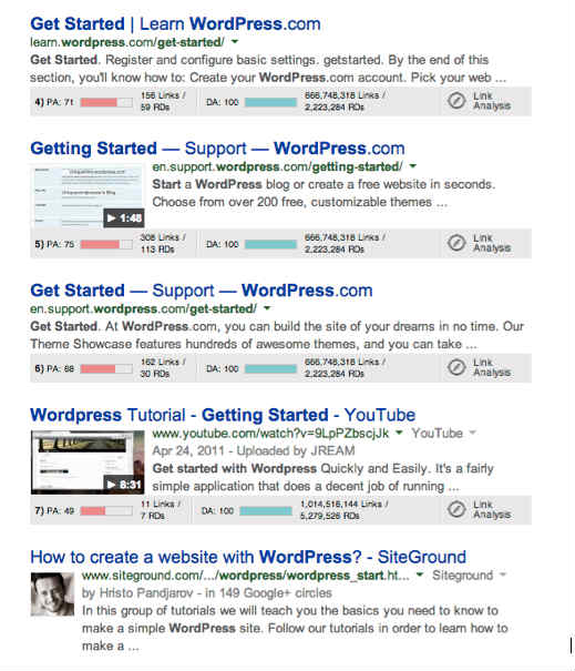 search example-wordpress