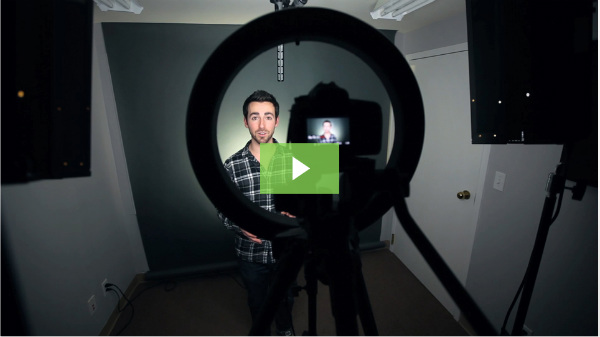 man making video-example