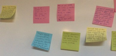 colored post-it notes-whiteboard