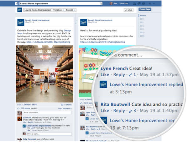 facebook page-circular closeup