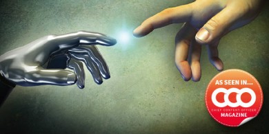 metal hand-spark-human hand-cco